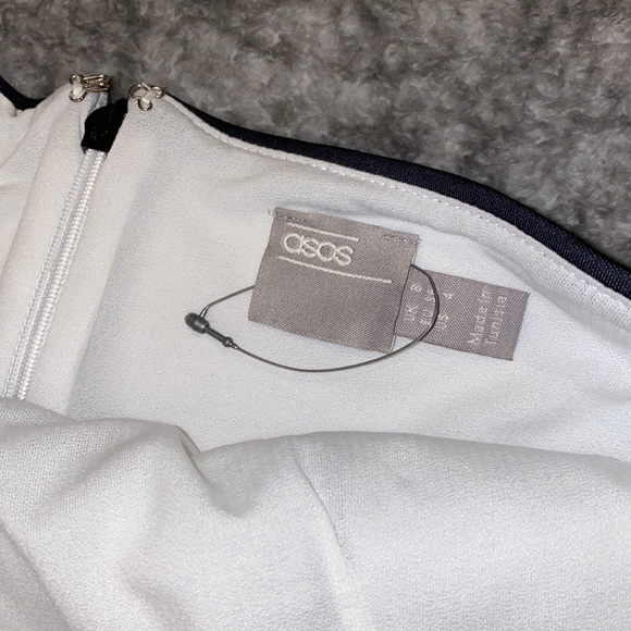 Never Worn Black & White ASOS Tulip Dress - Picture 6 of 6